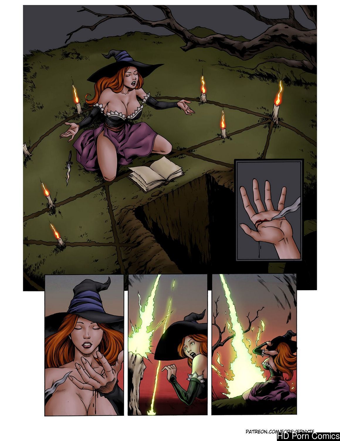 Sorceress Summons Doom Cartoon Porn Comic 001