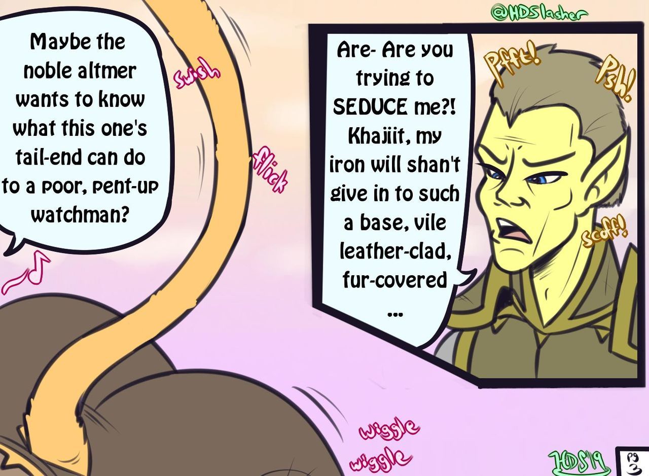 A Khajiit Tail Of Bounty Bribery Cartoon Comic 004