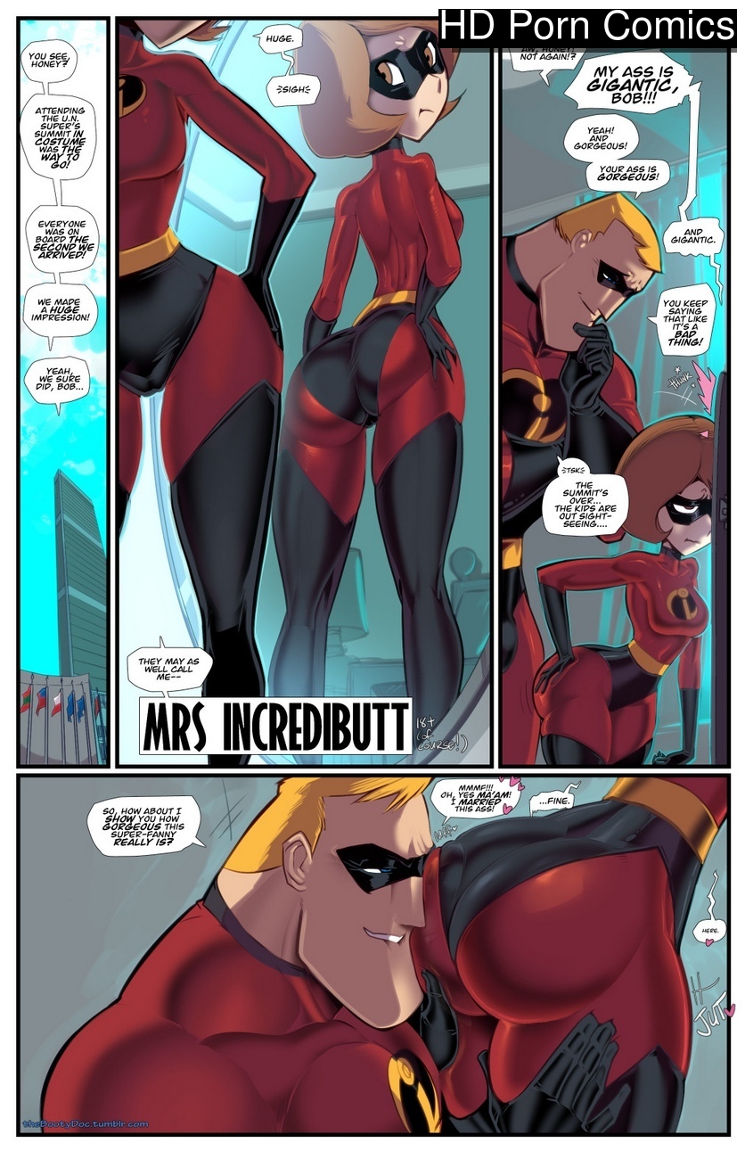Mrs Incredibutt Cartoon Porn Comic 001