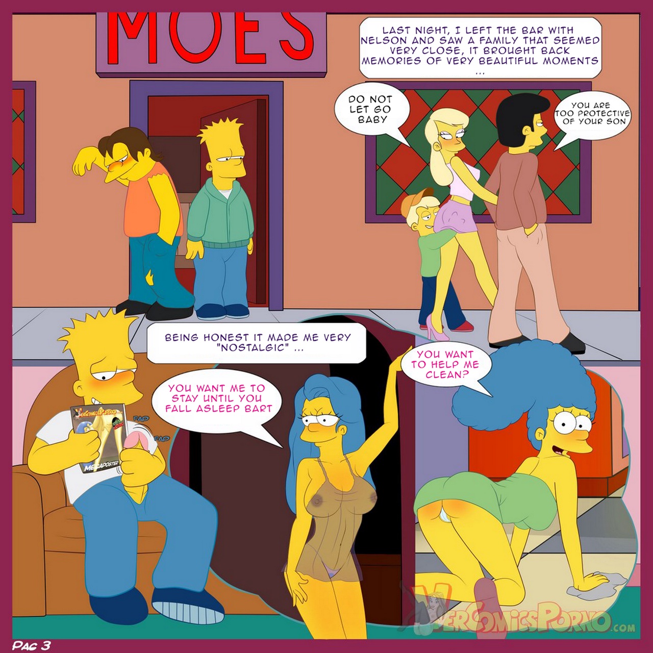 The Simpsons 1 - A Visit From The Sisters Cartoon Comic 004
