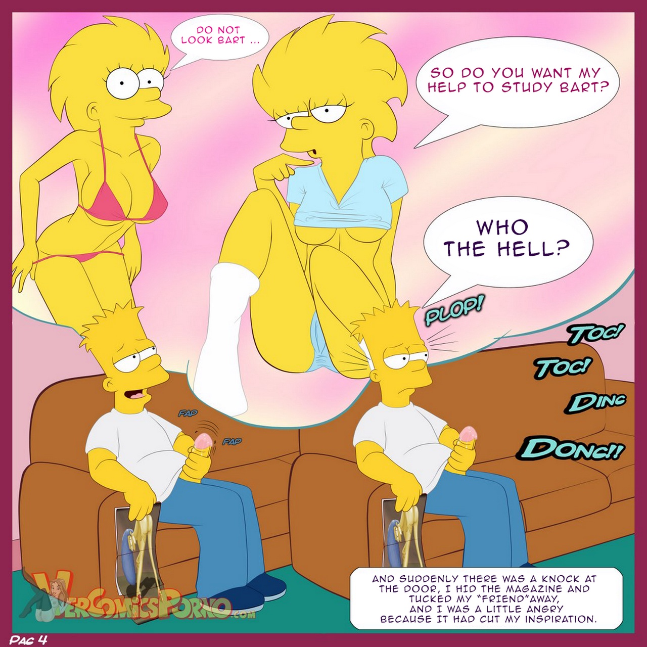 The Simpsons 1 - A Visit From The Sisters Cartoon Comic 005