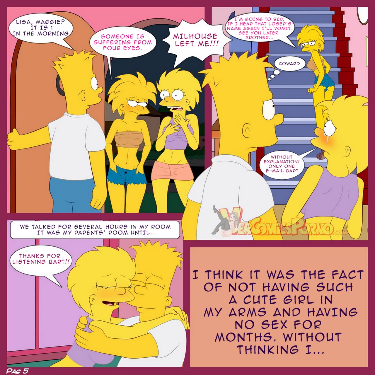 The Simpsons 1 - A Visit From The Sisters Cartoon Comic 006