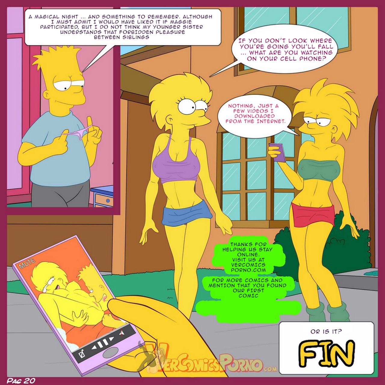 The Simpsons 1 - A Visit From The Sisters Cartoon Comic 021