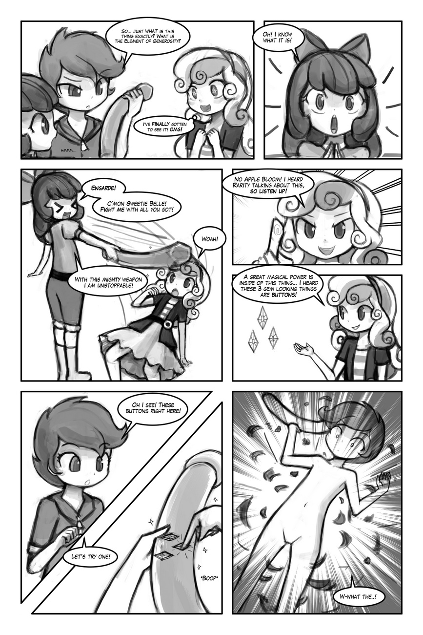 The Cutie Mark Crusaders - The Element Of Generosity Cartoon Porn Comic 003