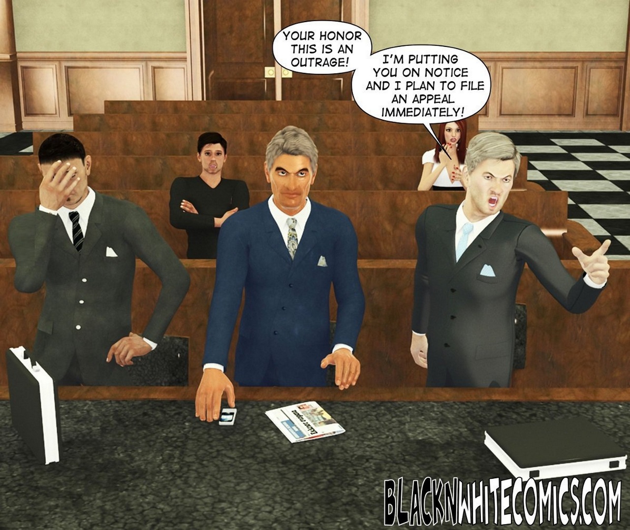 The People's Court Cartoon Porn Comic 012
