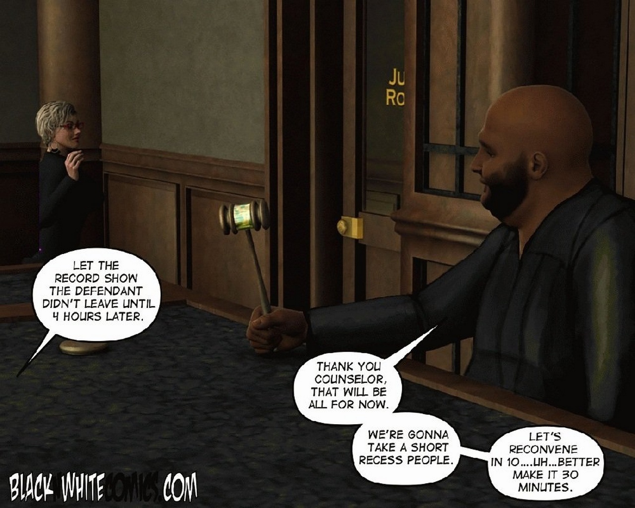 The People's Court Cartoon Porn Comic 016